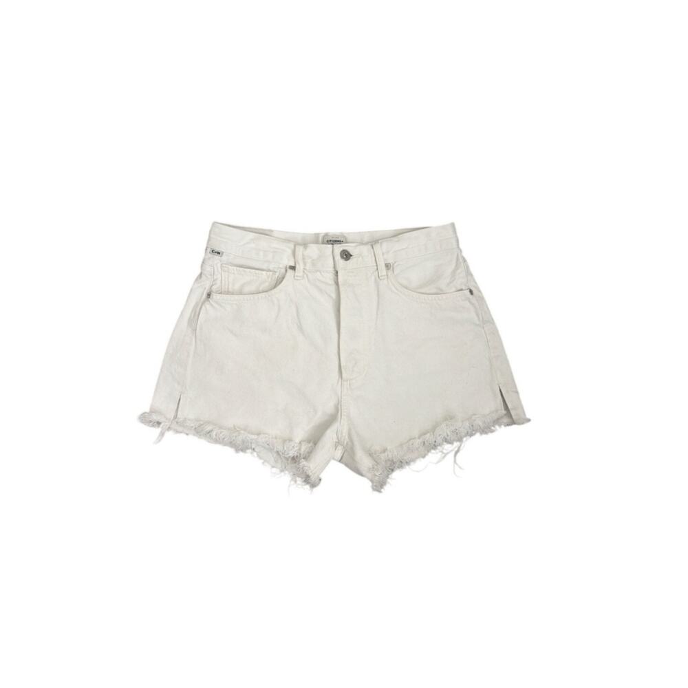 Citizens of Humanity Premium Vintage White Denim Cutoff Jean Shorts Size 27
